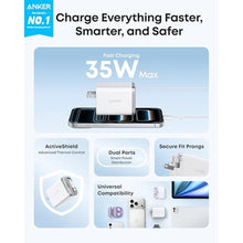 Load image into Gallery viewer, Anker Nano Retractable USB C Charger Block, Compact 35W Phone Charger, White_22