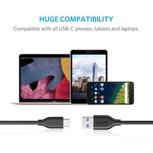 Load image into Gallery viewer, Anker (Pack of 3) Powerline USB-C to USB 3.0 Cable (3feet) with 56k Ohm Pull-up Resistor for Samsung Galaxy Note 8, S8, S8+, S9, S10, MacBook, Sony XZ, LG V20 G5 G6, HTC 10, Xiaomi 5 and More_2673
