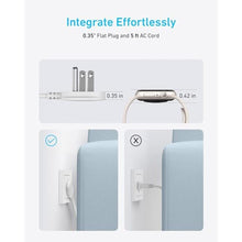 Load image into Gallery viewer, Anker Power Strip with 300J Surge Protector, 5ft Outlet Extender, 20W, 6AC, White_1175