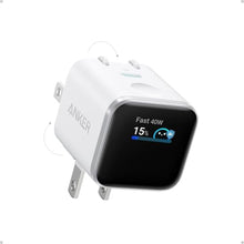 Load image into Gallery viewer, Anker Smart Display Charger, Anker Nano USB C Charger Block, 45W Max GaN Phone Charger,180 Foldable Plug,Smart Recognition,Built-in Care Mode,for iPhone17/16/15(Non-Battery,One USB-C Port,No Cable), White_1