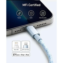 Load image into Gallery viewer, Anker USB A to Lightning Cable, MFi-Certified (1-Pack, 3.3 ft, Blue)_968