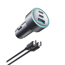 Load image into Gallery viewer, Anker USB-C Car Charger, iPhone 17 Car Charger, 67W 3-Port Compact Fast Charger, 535 Car Adapter with PIQ 3.0 for iPhone 17/16/15/14 Series, Galaxy S25/24/23, MacBook, iPad, and More (Cable Included), Black_1