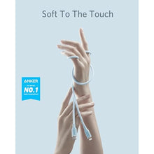 Load image into Gallery viewer, Anker USB C to Lightning Cable, MFi-Certified (6 ft, Cloud White), Blue_957