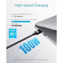 Load image into Gallery viewer, Anker USB C to USB C Cable, 100W Fast Charging Cable (2-Pack, 10 ft, Black)_1117