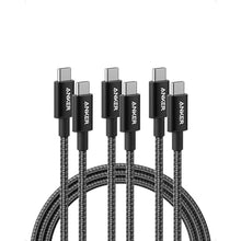 Load image into Gallery viewer, Anker USB C to USB C Cable, 100W Fast Charging Cable (3-Pack, 6 ft, Black)_1