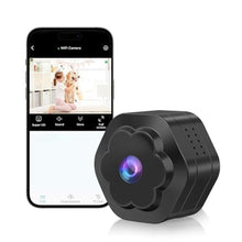 Load image into Gallery viewer, Anlork WiFi Indoor Security Camera,Nanny Camera, 4K Ultra HD Mini Wireless Cameras for Baby,Pets, AI Motion Detection Alerts, Auto Night Vision, Real Time Record Surveillance Cam for Home (Flower), Black_1