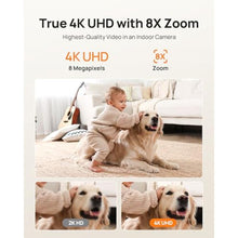 Load image into Gallery viewer, Anona 4K UHD Indoor Camera, Pet/Dog/Baby Security Camera with Phone App, 360Pan-Tilt, 5G/2.4G Dual-Band Wi-Fi 6, Auto-Tracking, Person/Pet/Baby Crying Detection, Privacy Mode, Two-Way Audio, 2 Pack, Cream_1869