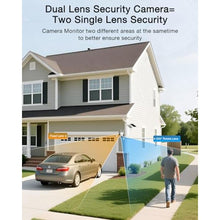 Load image into Gallery viewer, ANRAN 2 Pack Dual-Lens Solar Security Camera Wireless Outdoor - 3MP Fixed Wide-Angle + PTZ 360 View, Home Security Camera with Color Night Vision, 2-Way Talk, PIR Motion Detection, 100% Wire-Free, DualLensPackWhite_2043
