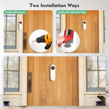 Load image into Gallery viewer, Anti-Theft No Drill Doorbell Mount Compatible with Google Nest Doorbell (Battery), Video Doorbell Door Mount for Apartment, Home, Renters,No Tools Needed and Protect Your Wall (Doorbell NOT Included), White_4232