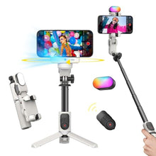 Load image into Gallery viewer, AOCHUAN Gimbal Stabilizer for iPhone, Sefie Stick Tripod with Auto Face Tracking for TIK Tok YouTube Video Recording, 4 in 1 Gimbal Stabilizer with 360 Rotation for iPhone/Andriod -M1 Pro White_1