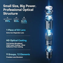 Load image into Gallery viewer, APEXEL 10X Tele-Macro Pro Dual Lens 2-in-1 Compatible with iPhone 17 Promax, Black_596