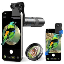 Load image into Gallery viewer, APEXEL 10X Tele-Macro Pro Dual Lens 2-in-1 for iPhone, Black_1