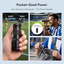 Load image into Gallery viewer, APEXEL 2-in-1 Telephoto Lens & 150mm Macro Lens for | 6X Telephoto and Macro Lens Kit with Universal Clip | Compatible with 16/15/14/13 Pro/Max, Samsung and Android Smartphones, Black_987