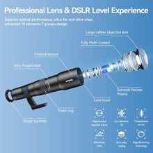 Load image into Gallery viewer, APEXEL 50x Telephoto Lens for iPhone & Android Phones | Wildlife Moon Photography Monocular Telescope | with Universal Clip & Tripod | High-Definition Optical Zoom Lens for Landscapes Target Viewing_7