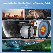 Load image into Gallery viewer, APEXEL 50x Telephoto Lens for iPhone & Android Phones | Wildlife Moon Photography Monocular Telescope | with Universal Clip & Tripod | High-Definition Optical Zoom Lens for Landscapes Target Viewing_8
