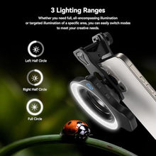 Load image into Gallery viewer, APEXEL Professional Macro Photography Lens with Fill Light for Smartphone, Macro Lenses for iPhone, Samsung, Galaxy, Android Phone(Fits for Almost All Phone), Cell Phone Lens Attachment for iPhone, LevelWarmCool_475