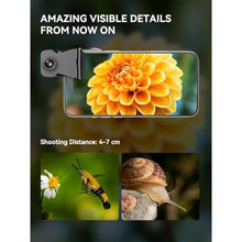 Load image into Gallery viewer, APEXEL Professional Macro Photography Lens with Fill Light for Smartphone, Macro Lenses for iPhone, Samsung, Galaxy, Android Phone(Fits for Almost All Phone), Cell Phone Lens Attachment for iPhone, LevelWarmCool_476