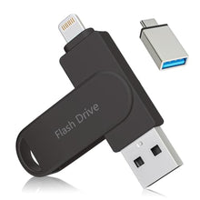 Load image into Gallery viewer, Apple MFi Certified Flash Drive 512GB, Photo Stick for iPhone Memory Stick for Photo/Video Backup Stick, High-Speed USB Thumb Drive for iPhone Storage Compatible for iPhone/iPad/Android/PC (Black)_1