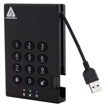 Load image into Gallery viewer, Apricorn 1TB Aegis Padlock USB 3.0 256-bit AES XTS Hardware Encrypted Portable External Hard Drive (A25-3PL256-1000), Multicolor_1
