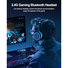 Load image into Gallery viewer, Aprilday Wireless Gaming Headset2.4Ghz Wireless Gaming Headphones with Mic,Low Latency,Bluetooth Gaming Headset for PC3.5mm Wired Gaming Headset-Black_2150