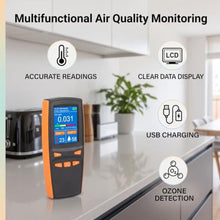 Load image into Gallery viewer, Aramox Ozone Meter Detector ABS Multifunctional Intelligent with 2.8in LCD Screen USB Charging Port for Home Office Indoor Outdoor Use_222