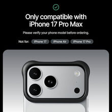 Load image into Gallery viewer, Arc Pulse Compatible with iPhone 17 Pro Max Phone Case (2025), Minimalist Protective Shock Absorption Aerospace Grade Aluminum Shells + Elastomer Inlays Easy Fit 6.9 inch (Aluminum Matte Black)_47
