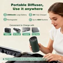 Load image into Gallery viewer, Aroma Diary Waterless Oil Diffuser Starter Kit with Essential Oil, SilvergreyWithEssentialOil_2076
