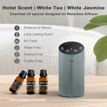 Load image into Gallery viewer, Aroma Diary Waterless Oil Diffuser Starter Kit with Essential Oil, SilvergreyWithEssentialOil_2077