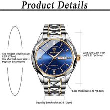 Load image into Gallery viewer, Aroncent Valentines Couple Pair Watches: 2Pcs His and Hers Watches Stainless Steel Waterproof Quartz Analog Wrist Watch - Gifts Set for Lovers Men Women - Style 4_642