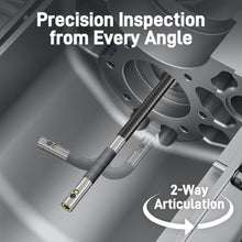 Load image into Gallery viewer, Articulating Borescope with Dual Lens Endoscope Camera, Teslong Two-Way Articulated Industrial Inspection Camera with LED Light, Flexible Mechanic Fiber Optic Snake Scope Cam for Wall Automotive-5FT_443