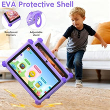 Load image into Gallery viewer, Ascrecem Kids Tablets 7 Inch Android 15 Toddler Tablet for Kids with 2.4G+5G WiFi6 Penta Core 6GB RAM 32GB ROM Childrens Tablet Dual Camera 128GB Expandable Parental Control Educational Games (Purple)_173