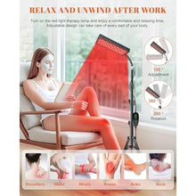 Load image into Gallery viewer, Astarexin Red Lights Therapy for Body Face, 75 LED Light Therapy Panel with Stand, 35W 660nm Redlight and 850nm Near Infrared Light Device for Full Knee Body Pain Relief Skin Care at Home_2117