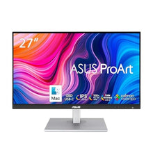 Load image into Gallery viewer, ASUS ProArt Display 27" Monitor PA278CV - WQHD (2560 x 1440), IPS, 100% sRGB, 100% Rec. 709, E < 2, Calman Verified, USB Hub, USB-C, DisplayPort Daisy-Chaining, HDMI, Eye Care, Height Adjustable, BLACKSLIVER_1