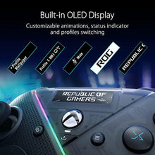 Load image into Gallery viewer, ASUS ROG Raikiri Pro OLED display, tri-mode connectivity, remappable buttons&triggers, 4 rear buttons, step&linear triggers, adjustable joystick sensitivity, 3.5mm jack with ESS DAC, for PC and Xbox, BLACK_1145