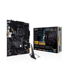 Load image into Gallery viewer, ASUS TUF Gaming B550-PLUS WiFi II AMD AM4 (3rd Gen Ryzen) ATX Gaming Motherboard (PCIe 4.0, 6, 2.5Gb LAN, BIOS Flashback, USB 3.2 2, Addressable 2 RGB Header and Aura Sync)_1