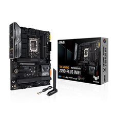 Load image into Gallery viewer, ASUS TUF Gaming Z790-Plus WiFi LGA 1700(Intel 14th,12th &13th Gen) ATX Gaming Motherboard(PCIe 5.0,DDR5,4xM.2 Slots,16+1 DrMOS,WiFi 6,2.5Gb LAN,Front USB 3.2 Gen 2 Type-C,Thunderbolt 4(USB4),Aura RGB), BLACK_1