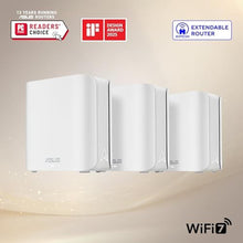 Load image into Gallery viewer, ASUS ZenWiFi BD5 WiFi 7 Mesh Router - 6,800 sq. ft., 5Gbps (3 Pack), WHITE_458
