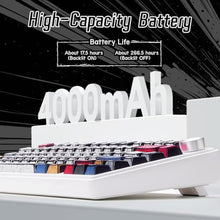 Load image into Gallery viewer, Aula F75 Wireless Mechanical Keyboard,Creamy Keyboard with RGB Backlit Hot Swappable, 81 Keys 75% Layout Gaming Keyboard, Bluetooth/2.4GHz/Type-C, Creamy Sounding - Reaper Switches, Mix_1655