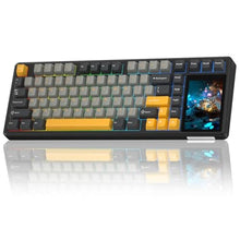 Load image into Gallery viewer, Aula L99 Wireless Mechanical Gaming Creamy Keyboard with Smart Touch Screen, GrayYellow_1