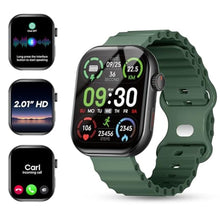 Load image into Gallery viewer, AURAFIT AI Smart Watch with ChatGPT Bluetooth Calling, App AI Dial 2.01" Fitness Tracker, 100+ Modes, Heart Rate Sleep Calorie Monitor for Men and Women for Android iOS, Black_1
