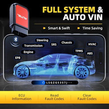 Load image into Gallery viewer, Autel AP2500E/AP2500 OBD2 Scanner Bluetooth Code Reader, Upgraded of AP200, OBDII Scanner All-System Diagnostic Tool, CAN FD, 5 Hot Resets, AutoVIN, Check Engine Light, Car Code Reader for Android/iOS_8630