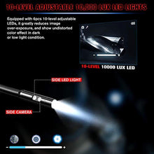 Load image into Gallery viewer, Autel MaxiVideo MV480 Inspection Camera, 1080P HD Industrial Endoscope with Light, Dual Cameras, 10-Level Adjustable LED, 7X Zoom, Snake Borescope with Audio Annotation, 360Rotation, Up of MV460_3261