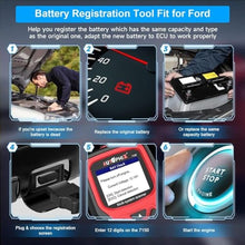 Load image into Gallery viewer, AUTOPHIX OBD2 Scanner Code Reader for Ford Lincoin Mercury,7150 Full Systems Diagnostic Scanner Tool with Engine ABS SRS SAS BMS EPB TPMS Transmission DPF Regen Oil Reset for Ford All Car After 1991, black_1086