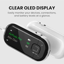 Load image into Gallery viewer, Avantree Voyager OLED Display & Latest Auracast Bluetooth 5.4 Adapter for Airplane, Qualcomm Chip & aptX Adaptive, Wireless Audio Transmitter for Headphones, AirPods, Travel & Flight_7