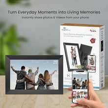 Load image into Gallery viewer, Avyona 10.1 Smart WiFi Digital Photo Frame | HD IPS Touchscreen | 32GB Storage | Frameo App for Instant Wireless Photo & Video Sharing | Auto-Rotate | Ideal Gift for Family & Friends Raven Black_185