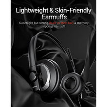 Load image into Gallery viewer, awatrue USB Headset with Microphone for PC Laptop - Headphones with Noise Cancelling Microphone for Computer,On-Ear Wired Office Call Center Headset for Boom Skype Webinars,Lightweight-Apricot_4474