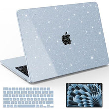 Load image into Gallery viewer, B BELK for MacBook Air 15 inch Case Glitter A3448 A3241 A3114 A2941 Blue, SparklyAirBlue_1