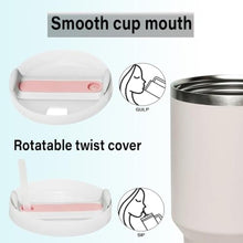 Load image into Gallery viewer, BAISHIDA 30 oz Tumbler with Handle and Straw, Insulated Tumblers with Lid and Straws 30oz Tumbler Reusable Vacuum, Stainless Steel Travel Mug Water Bottle Cup - cream_3237