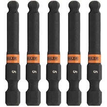 Load image into Gallery viewer, Ball-End Hex 5mm Impact Driver Bit - Railer Allen Wrench Drill Hex Bits. 1/4 Quick Release S2 Steel 2 inch 5mm Ball-End Hex Bits. (5 Pack)_1