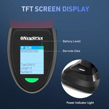 Load image into Gallery viewer, Barcode Scanner Wireless, QR Code Scanner Handheld Bar Code Scanners with Base 2 in 1 USB Wired Connection & 2.4G Wireless 1D&2D&PDF417 Data Matrix Automatic Barcode Reader, NSPT_180